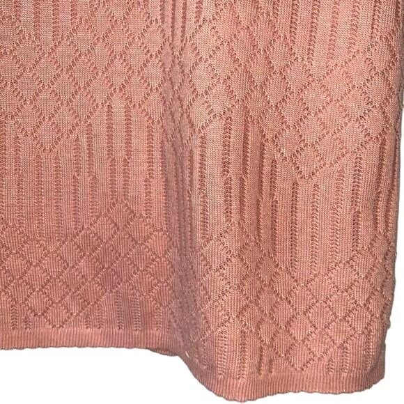 Alfred Dunner Womens Pink Textured Short-Sleeve Knit Top Size XL - Picture 3 of 7